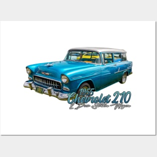 1955 Chevrolet 210 2 Door Station Wagon Posters and Art